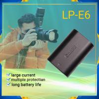 ราคา Canon LP-E6 LPE6 LP-E6N E6 แบตเตอรี่, เหมาะสําหรับ 5D3 6D 80D 70D 60D กล้องดิจิตอล, แบตเตอรี่ลิเธียม (46053542055)
