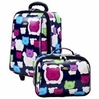 ราคา Romar Polo กระเป๋าเดินทาง 16/12 นิ้ว เซ็ทคู่ Code 560-1 Pig (Blue) (438679455)