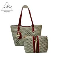 ราคา Cheritan กระเป๋าเซต 2ใบ รุ่นD6-1 กระเป๋าแม่ลูก ฉลุแต่งคริสตัล เชอริตัน (3126681567)