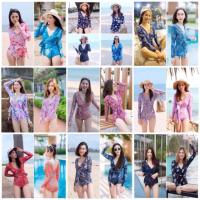 ราคา ชุดว่ายน้ำแขนยาว วันพีชแขนยาว ชุดว่ายน้ำผูกเอว วันพีชผูกเอว ชุดว่ายน้ำส้ม วันพีชสีแดง ชุดว่ายน้ำสีแดง ชุดว่ายน้ำสีดำ (1044273404)