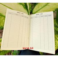 ราคา สมุดจดบันทึกรายรับ -รายจ่าย ขนาดเอ4 เล่มใหญ่ 32บันทัด (28852686574)