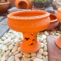 ราคา ได้ 2 ชิ้น อ่างดินเผา 11 นิ้ว+ขาตั้ง16-18 ซม. ทำน้ำพุ เลี้ยงปลา ปลูกไม้น้ำ ตกแต่งสวน (28918912292)