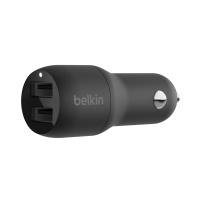 ราคา CAR CHARGER (ที่ชาร์จในรถยนต์) BELKIN BOOST CHARGE DUAL USB-A CAR CHARGER 24W (CCB001BTBK) (24029410731)
