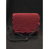 ราคา กระเป๋าสะพายข้าง กระเป๋าถัก เชือกร่ม crochet bag handmade (2777227913)