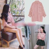 ราคา ZARA เสื้อเชิ้ตลายสก็อตสีแดง ซาร่า (เลื่อนดูรูปจริง) (43308813932)
