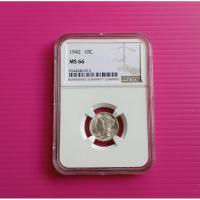 ราคา เหรียญเกรด NGC MS 66 -Mercury Silver Dime 1942 #เนื้อเงิน .900 Silver (41251188731)