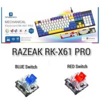 ราคา คีย์บอร์ดเกมมิ่ง RAZEAK รุ่น RK-X61 PRO MECHANICAL Mechanical ไฟRGB ไทย/อังกฤษ (26377157887)