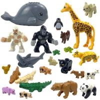 ราคา Zoo MOC ชุดของเล่นบล็อกตัวต่อ รูปสัตว์ ยีราฟ เสือดาว แพนด้า (19363470182)