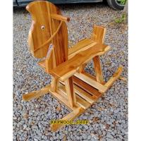 ราคา เก้าอี้ม้าโยก ม้าโยกไม้ เก้าอี้โยก ไม้สัก สำหรับเด็ก เสริมพัฒนาการ (กว้าง 30cm ยาว 75cm สูง 30cm) (4155683919)