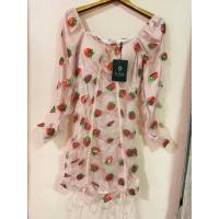 ราคา เดรสสั้นปักสตอเบอรี่ป้าย Love lady มือ 1 #งานป้าย #งานตามหา #เดรส #เดรสสั้น #เดรสทรงเอ (4679492961)