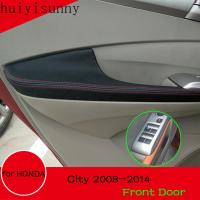 ราคา Hys สําหรับ Honda City 2008-2014 คู่สําหรับประตูรถ Armrest แผงไมโครไฟเบอร์หนัง Trim 2009 2010 2011 2012 2013 (25379489597)