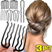 ราคา 3 ชิ้น U รูปร่าง Braiding Twist ส้อมคลิปผมหยิก - แฟชั่นผู้หญิงเครื่องมือจัดแต่งทรงผม - สไตล์เกาหลี Hairpin หวี - ที่มองไม่เห็น Braiding Hairgrps - เรียบง่ายทนทานอุปกรณ์เสริมผม (25543698354)