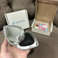 ราคา (ของแท้ 100%) Senka พวงกุญแจ กระจก+หวี พกพา ดีไซน์มินิมอล รูปหัวใจ (46601140124)