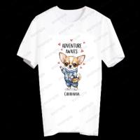 ราคา เสื้อยืดลายหมา ชิวาวา Chihuahua T-Shirt Adventure Awaits แฟชั่นเกาหลี หมาน่ารัก ADVTA15 (43109440931)