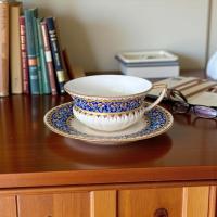 ราคา ของขวัญปีใหม่ชุดกาแฟ เบญจรงค์ สีนูน ทรงโรมัน ของที่ระลึก ที่ระลึกงานเกษียณ (26442712116)