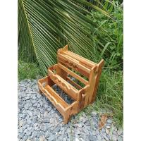 ราคา สามชั้นวางขวดเครื่องปรุง พร้อมที่เสียบมีดในตัว งานไม้สักแท้ ลายฉลุ (25664554685)