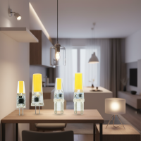 ราคา หลอดไฟ LED สปอตไลท์ Got Liang G4 G9 E14 3W 6W 12V 220V สีขาวอบอุ่น ปรับระดับได้ (27143816851)