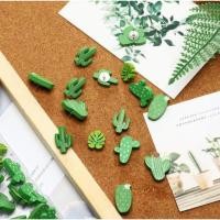 ราคา ไม้ Tropical Cactus Art Nails Cork Board Felt Board ตกแต่ง Pushpins DIY I-Shaped เล็บ (40759103875)