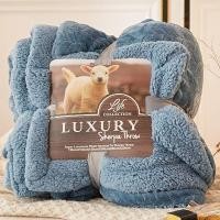 ราคา ผ้าห่มขนแกะ ผ้าห่มพิมพ์ลาย เกรดพรี่เมี่ยมหนา 2 ชั้น ขนาด 5 ฟุต (5995107207)