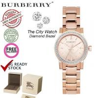 ราคา Burberry BU9225 Diamond Bezel Women's Rose Gold Watch (1942413564)