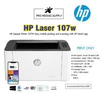 ราคา Printer HP LASER 107W ใช้กับหมึกรุ่น HP 107A BK สามารถออกใบกำกับภาษีได้ รับประกันศูนย์ (พร้อมหมึกเเท้) (22020704566)