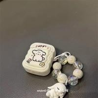 ราคา Ins Off-White การ์ตูนลูกสุนัขเหมาะสําหรับ Apple airpods pro ชุดหูฟังบลูทูธเคสป้องกัน 1/2 รุ่น 3 รุ่น (50303623909)