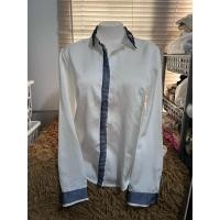 ราคา เสื้อเชิ้ตผ้าซาตินสีขาว (25661159133)