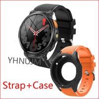 ราคา สาย เคส AXON Mega Smart Watch Case เปลือกป้องกันกันชนสําหรับ AXON Mega pro Smartwatch สายรัดซิลิโคนกีฬานาฬิกาสายรัดข้อมือสร้อยข้อมืออุปกรณ์เสริม (40325407495)