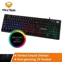 ราคา Meetion Original MT-K9310 คีย์บอร์ดเกม Usb แบ็คไลท์สีรุ้ง (9427064342)