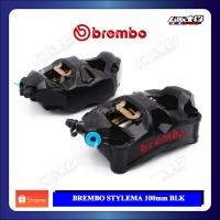 ราคา brembo Stylema 100mm. คู่ สีดำโลโก้แดง (ของแท้) (24253055826)