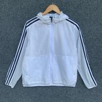 ราคา เสื้อผ้าร่มกันลมหญิงมือสองของเเท้ Adidas สีขาวเเถบดำ XXL หญิง (26284463782)