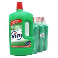 ราคา (แพ็ค 3 ขวด ) วิม น้ำยาล้างห้องน้ำ vim สีเขียว 900 มล x 3 ขวด (29559428950)