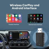 ราคา รถเดิม ต่อสายเป็นไร้สาย Carplay 2-in-1 ไร้สาย อะแดปเตอร์ กล่องอะแดปเตอร์ Android Auto (44012747609)