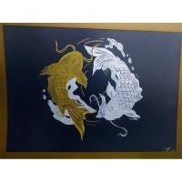 ราคา ภาพวาดมงคล (มังกร,ปลาคราฟ,เรือสำเภา) (28559995578)