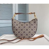 ราคา กระเป๋า Tory Burch T monogram crescent bag ของแท้ (outlet) (14195312220)
