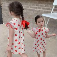 ราคา Mom Kidsพร้อมส่งเด็กผู้หญิง แต่งตัว ชุดจีน รูปแบบแอปเปิ้ล ชุดจีนโบราณเด็ก งานสวยมาก ชุดฮั่นฝูเด็ก (26680910507)