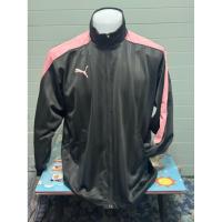 ราคา Puma Track Jacket (Black/Pink) มีแถบ พูม่า Made in Japan อก 46-48 ยาว 28 (มือสอง) (45102105745)