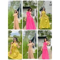 ราคา ชุดแม็กซี่เดรส คล้องคอโชว์หลัง (5361972238)