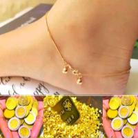 ราคา กําไลข้อเท้าเหรียญโบราณชุบทองอิตาลี81 (55402933102)