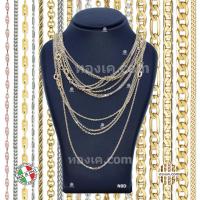 ราคา 18K-N0D สร้อยคอทองคำแท้ ITALY 750 รุ่น โซ่ D.C Oval Rolo G140 (22066928333)