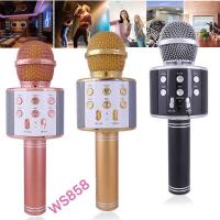 ราคา ไมค์บลูทูธWS-858 WirlessMicrophoneKaraokeไมค์คาราโอเกะ ไมค์ลอย ไมค์ไร้สายคาราโอเกะ ไมค์บลูทูธอัดเสียงได้ (3916426889)