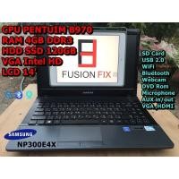ราคา โน๊ตบุ๊ค NoteBook SAMSUNG NP300E4X ( PENTUIM B970 ,Ram 4GB ,SSD 120GB , Intel HD Graphics ) (19669291331)