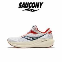 ราคา Saucony Triumph 21 White red รองเท้าผ้าใบ(ของแท้ 100 %) (28527145570)