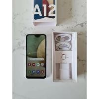 ราคา Samsung Galaxy A12 (4GB+128GB) จอ 6.5" รองรับ 2ซิม ของแท้ ศูนย์ไทย มีประกันตำหนิ ดวงดำ ตามรูป (5681202878)