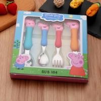 ราคา ชุดช้อนส้อมครอบครัวPeppa pig สเตนเลส 304 อย่างดี ไม่เป็นสนิม (3112666834)