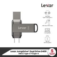ราคา Lexar D400 128GB Dual USB Type-C/A USB 3.1 Flash Drive 2-in-1 (แฟลชไดรฟ์ทูอินวัน) (LJDD4000128G) Metal, Android PC Mac (29403691860)