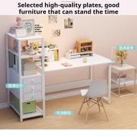 ราคา Computer Desk Bookshelf Combination Desktop Desk Minimalist Rental Home Use Student Office Desk Desktop Pejabat Table 桌子 (52603956894)