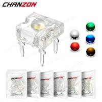 ราคา 100pcs 3 มม.LED Piranha Light Emitting ไดโอดโคมไฟสีขาวสีแดงสีเขียวสีฟ้าสีเหลือง Bright สี 3V ตัวบ่งชี้ DIY DIP PCB วงจรหลอดไฟ (53802253816)