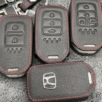 ราคา เคสกุญแจรีโมท Honda City / Civic / Accord / Hrv / 2ปุ่ม /3ปุ่ม /4ปุ่ม เคสกุญแจรถ ซองหนังแท้ ซองหนังใส่กุญแจ (โลโก้โลหะ) (15605859574)