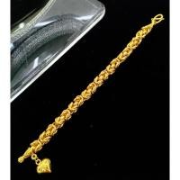 ราคา #สร้อยข้อมือเศษทองหุ้มลายมีนาน้ำหนัก2บาท (24730877303)